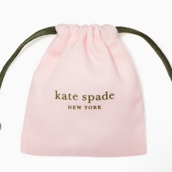 NWT Kate Spade Legacy Logo Stud Earrings in Gold-plated Sterling Silver Dust Bag - Picture 9 of 9